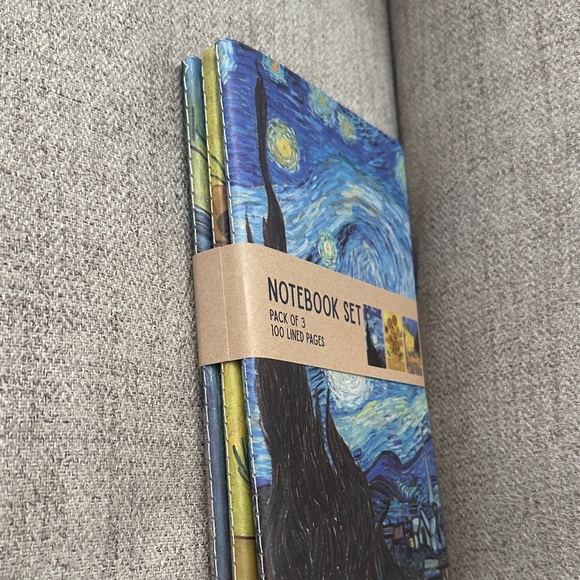 NEW! Set of 3 Vincent Van Gogh painting inspired notebooks - Picture 3 of 4